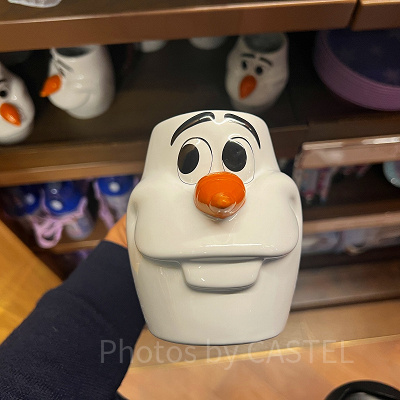 香港ディズニーアナ雪グッズ：オラフ型マグカップ