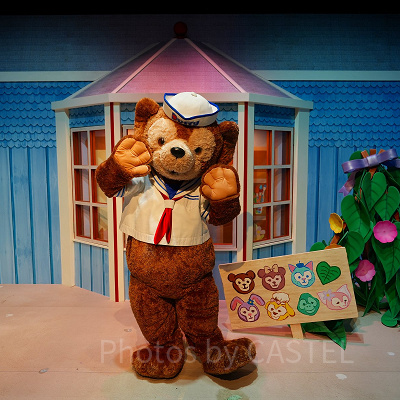 香港ディズニーのグリーティング：ダッフィー＆フレンズ・プレイハウスのダッフィー