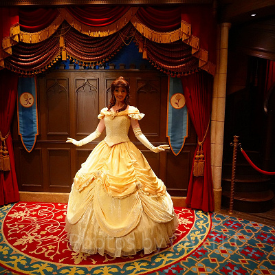 香港ディズニーのグリーティング：ロイヤルレセプションホールのベル