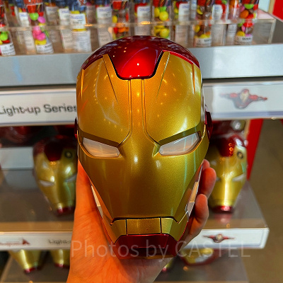 香港ディズニーマーベルグッズ：アイアンマスク型缶入りチョコレートキャンディ