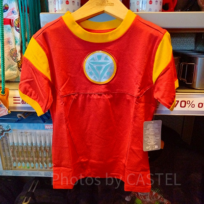 香港ディズニーマーベルグッズ：アイアンマンなりきりTシャツ