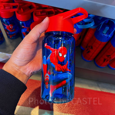 香港ディズニーマーベルグッズ：スパイダーマンのクリアボトル