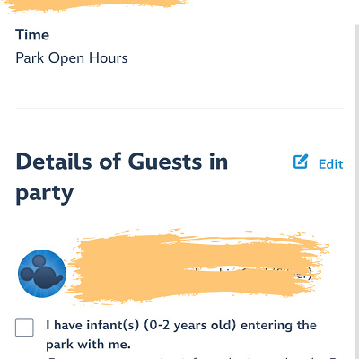 香港ディズニー入園予約：確認画面です。チケットと日付を確認してConfirm！