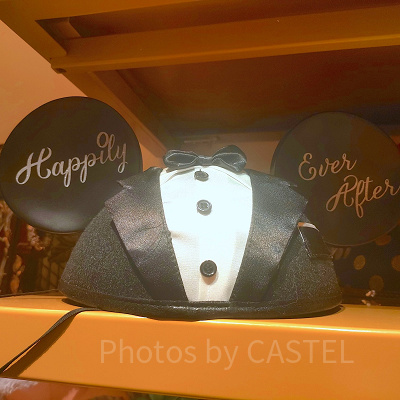 香港ディズニーランド：ミッキーのタキシード風イヤーハット