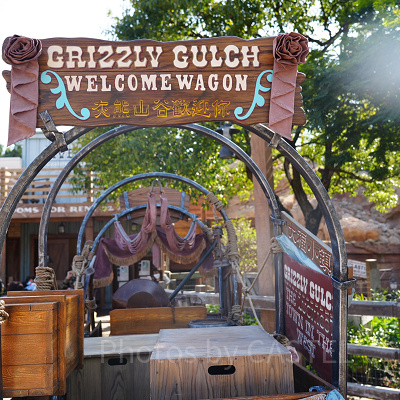 香港ディズニーランドのレストラン：グリズリー・ガルチのフードカート