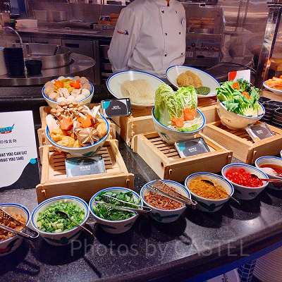 香港ディズニーのインクアンドプレート：野菜もずらり