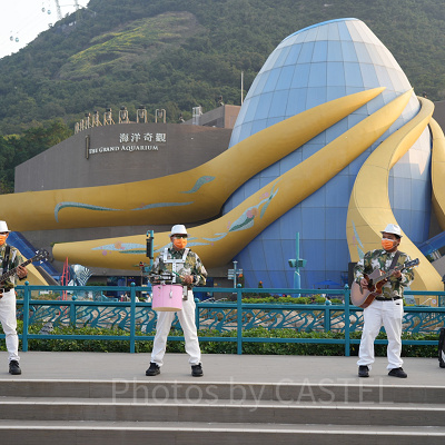 香港オーシャンパーク：ウォーターフロントのミニショー