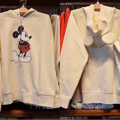 ミッキー耳付きパーカー（ホワイト）