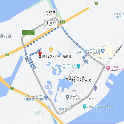 ホテル京阪ユニバーサルタワー駐車場