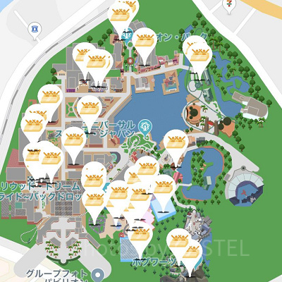 USJアプリの使い方（マップ）