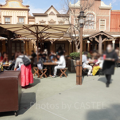 ハングリーベア・レストランの屋外席