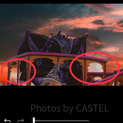 マレフィセントの画像に、燃えるような夕日の空をつけたかったけれど・・