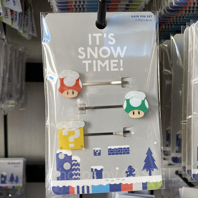 パワーアップアイテムのヘアピンセット／USJクリスマスグッズ 2022