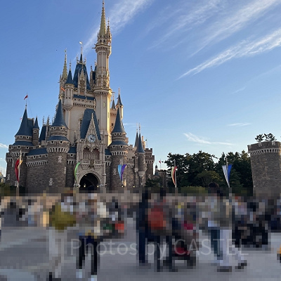 シンデレラ城前の様子