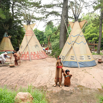 インディアンのキャンプ