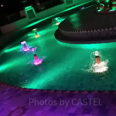 夜の「ジャスミンのフライングカーペット」