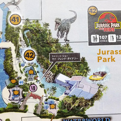 ジュラシックパークエリア／USJスタジオガイド（2021年3月版）