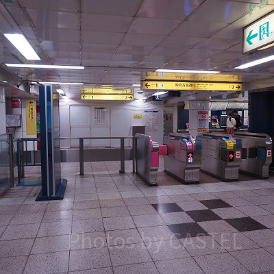 神谷町駅改札口