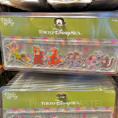 キーチェーンセット(ピーターパンのネバーランドアドベンチャーグッズ)