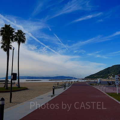 神戸須磨シーワールドアクセス：須磨ビーチトレインの景色