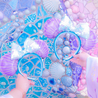 ディズニーカチューシャでハートを作ろう