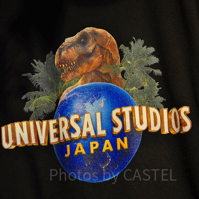 ジュラシックパーク・エリアで販売してるTシャツのロゴ／USJ