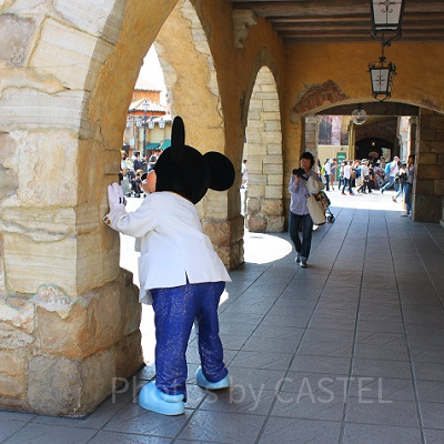 キャラクターに会えたらラッキー♪