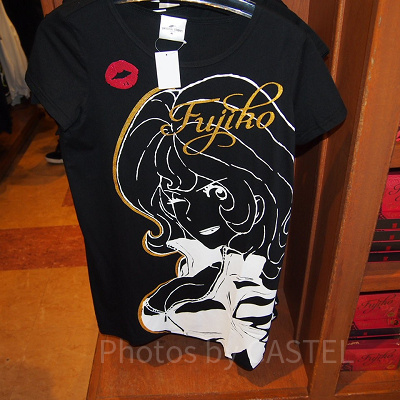 ルパン三世不二子黒ロングTシャツ