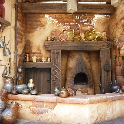 「アラビアンナイト」や「アラジン」を連想するようなモチーフがたくさん