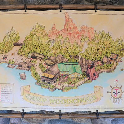 キャンプ・ウッドチャックの地図