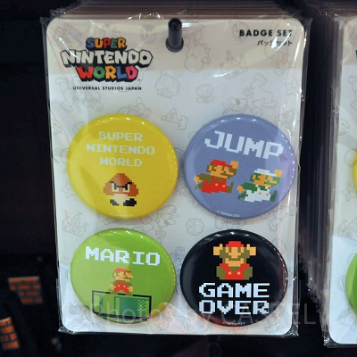 マリオキャラクターのバッジセット
