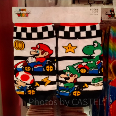 マリオカートのキッズ靴下 キャラクター柄