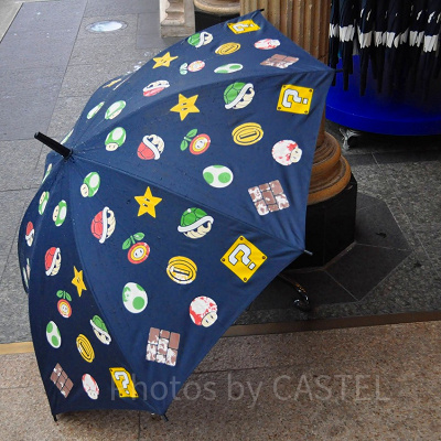 マリオのスーパーアイテム総柄傘