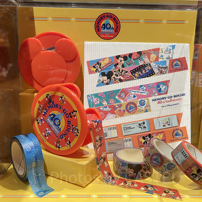 マスキングテープ＆テープカッター（ディズニー40周年グッズ）