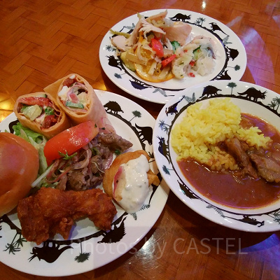   「ユニバーサル・ジャングル・ドリーム・パーティ」の食事／USJ