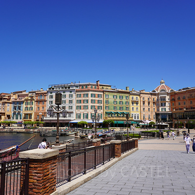 ディズニーシーのレストランのメインとなるメディテレーニアン・ハーバー