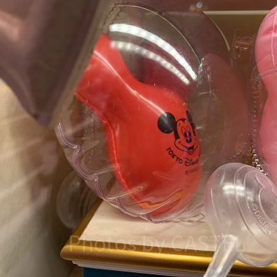 ミッキーバルーン型キーチェーン（赤）