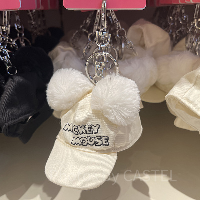 ミッキーキャップキーホルダー（ホワイト）