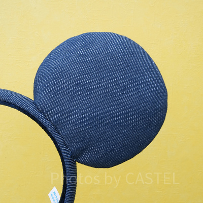 ミッキーデニムカチューシャ：耳の部分