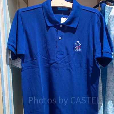 ミッキー刺しゅうポロシャツ