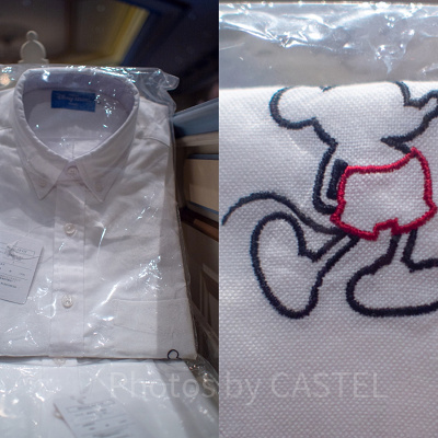 ミッキー刺しゅうシャツ