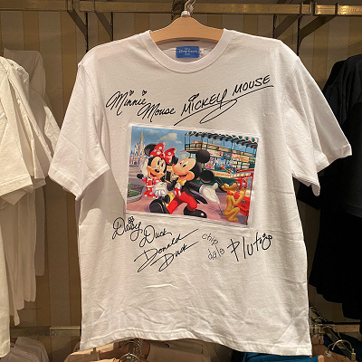 ミッキー＆フレンズサインTシャツ