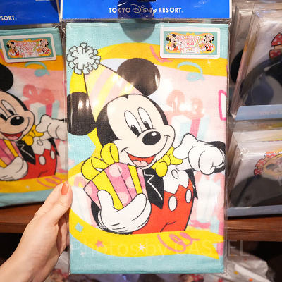 ミッキー＆ミニーバースデーフェイスタオル（ディズニー誕生日グッズ2023）