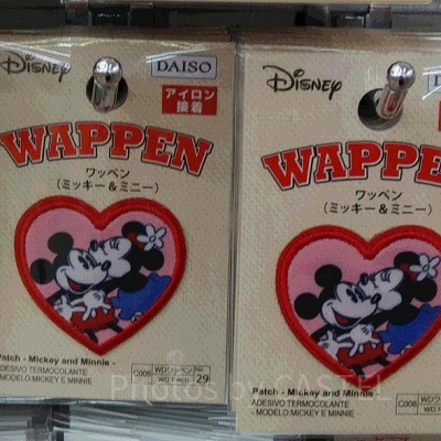ミッキー＆ミニーワッペン