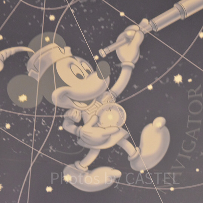 天井に描かれているミッキー