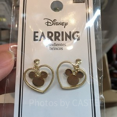 ミッキーシェイプイヤリング（イエロー）