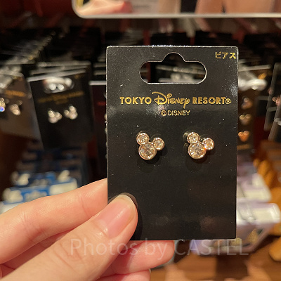 ミッキーシェイプ　ゴールドピアス
