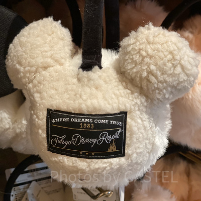 ミッキーシェイプの耳あて（ベージュ）