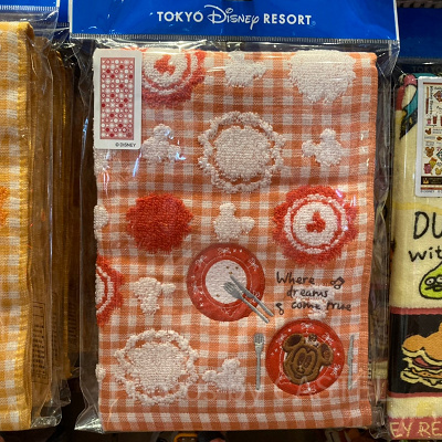 ミッキーワッフルのフェイスタオル