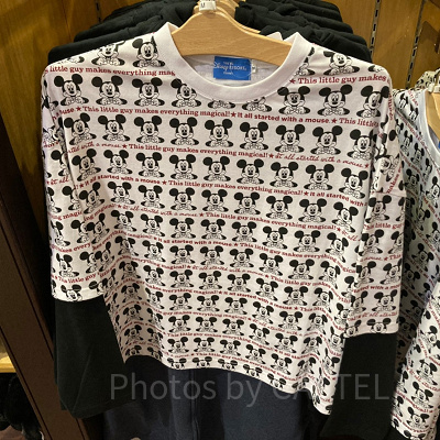 ミッキーの長袖Tシャツ